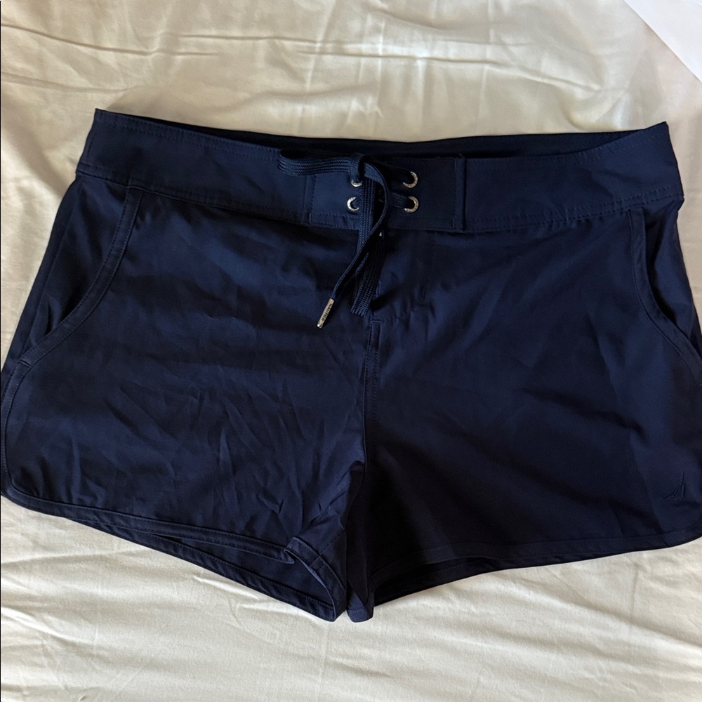 Nautica Women's Dark Blue Athletic Shorts